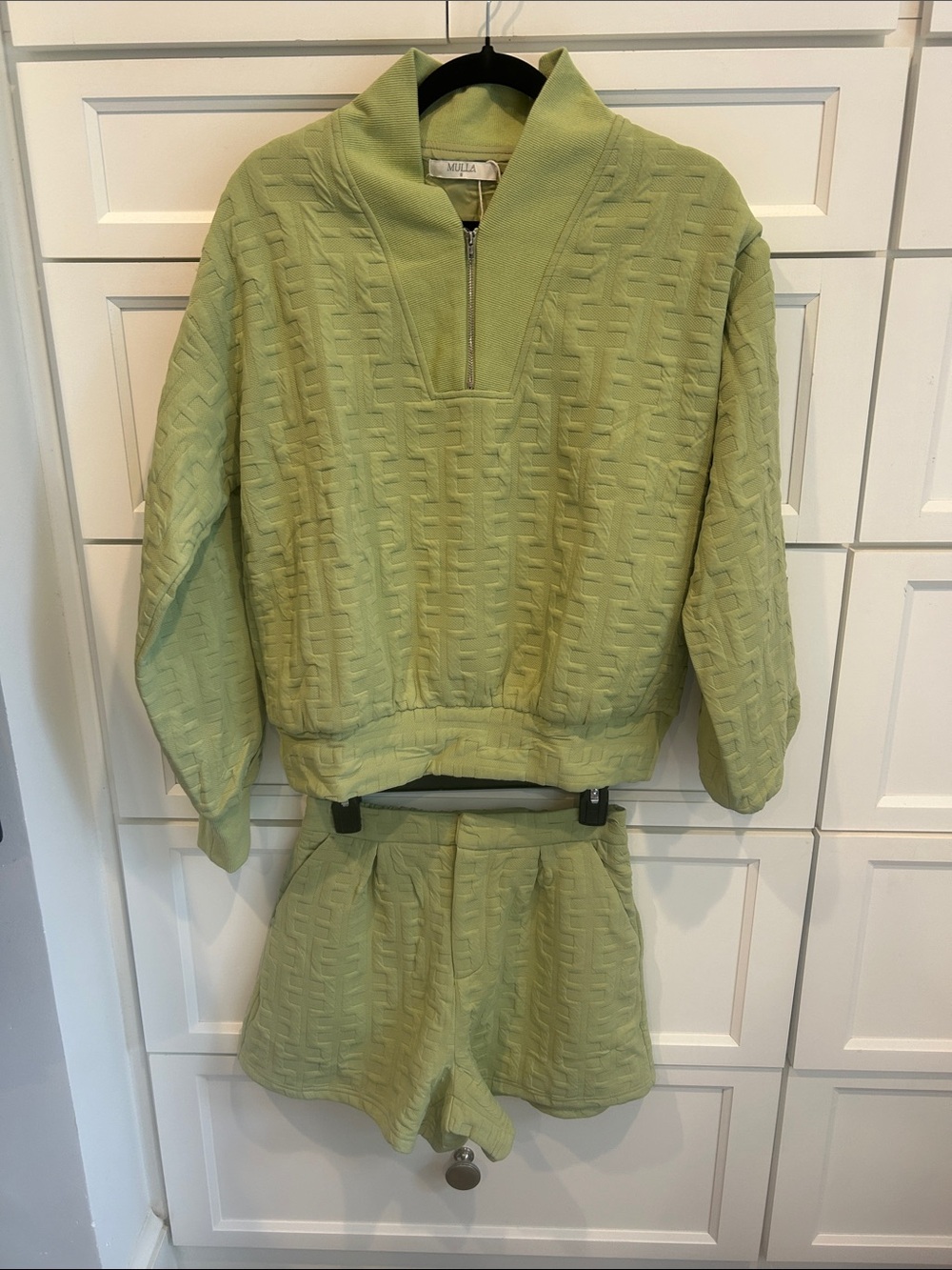 Mulle Green Sweatshirt & Short Set